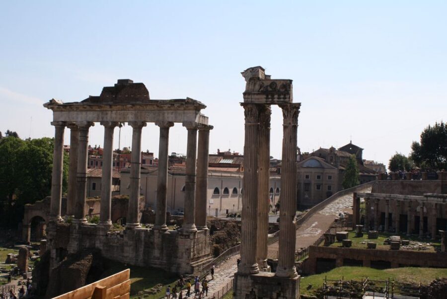 Colosseum and Ancient Rome Tour with Arena Floor Access - Victor Emanuel Monument to Roman Forum excavation paths
