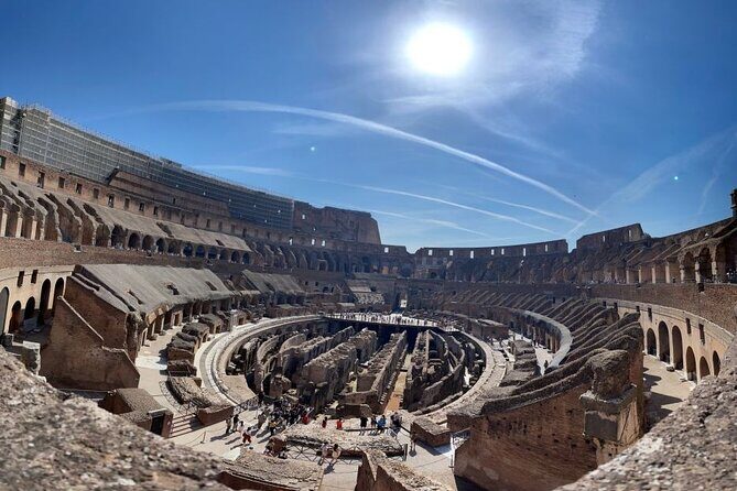 Colosseum Arena Private Tour with Access Forum and Palatine hill - Entering the Colosseum arena with your private guide