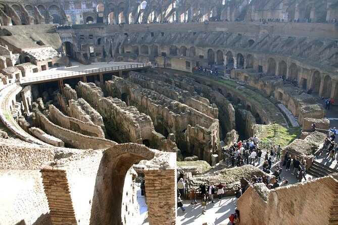Colosseum with Arena Floor, Roman Forum and Palatine Hill - Private Tour - Colosseum time: arena access plus the second tier